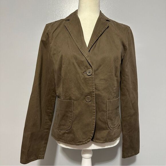GAP ladies brown lined blazer size 10 - Picture 1 of 9